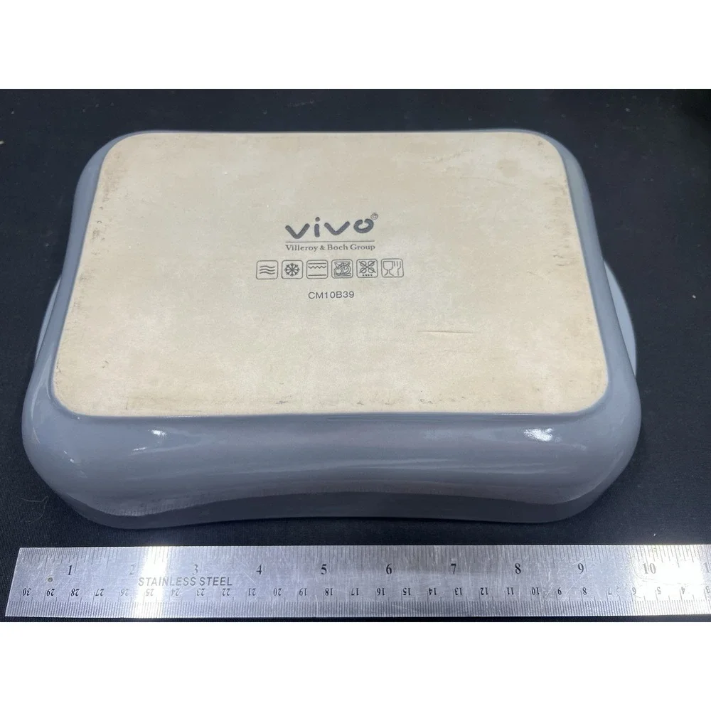 Villeroy Bock Casserole Stoneware Dish‎ Medium Size Gray 11x7